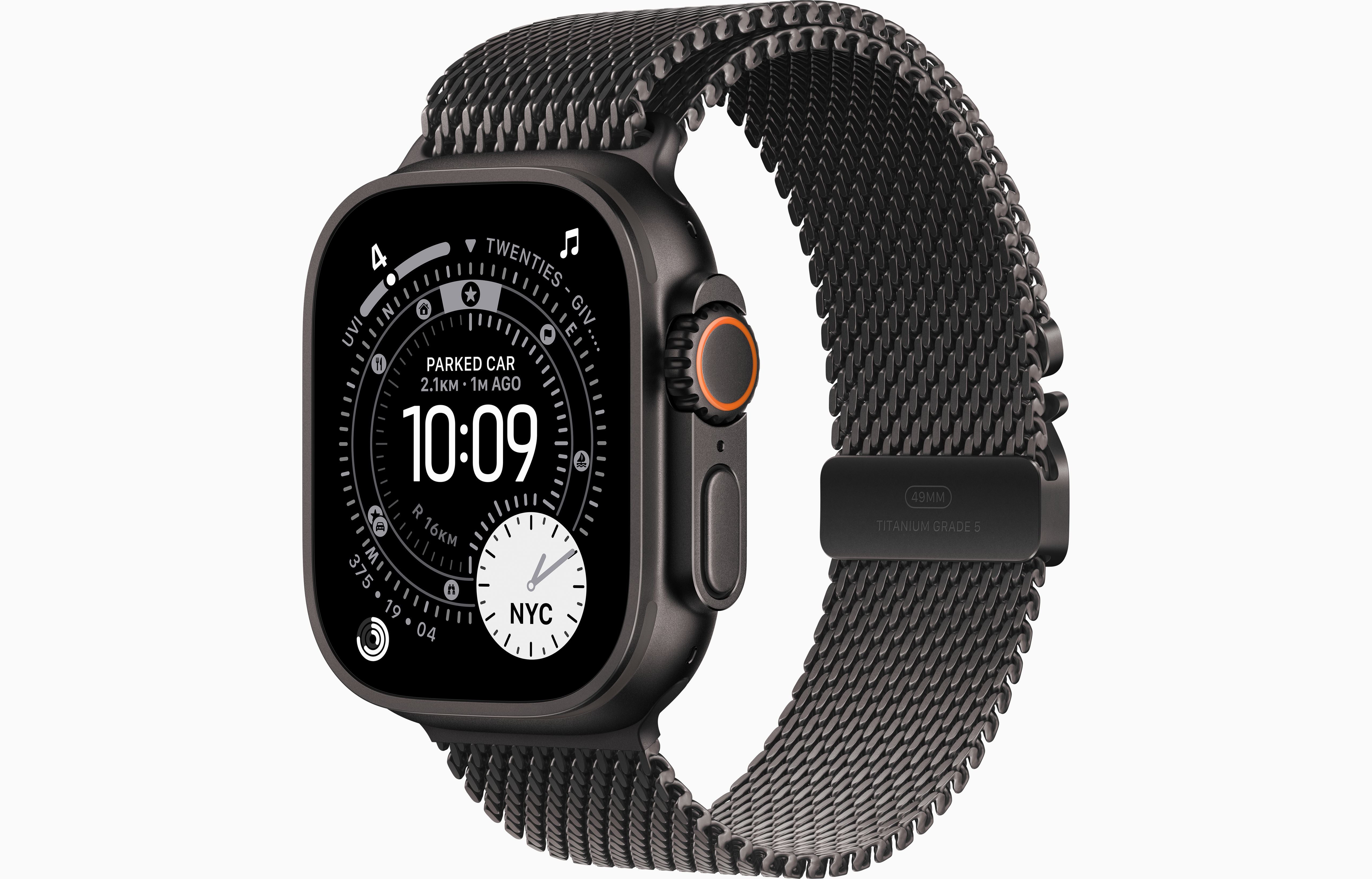 Apple Watch Ultra 3 GPS + Cellular, 49mm Black Titanium Case